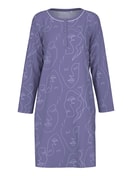 Langarm-Sleepshirt, Länge 100cm twilight purple