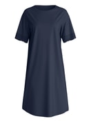 Damen - Kurzarm-Nachthemd, Länge 100 cm aus Baumwolle in Blau, Einfarbig aus Serie Favourites Tiles von CALIDA