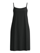 Donna - Camicia da notte con spalline sottili, lunghezza 95 cm in Modal di colore Nero, Tinta unita, della serie Balancing Dreams di CALIDA
