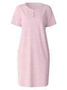 Short sleeve nightdress, length 95cm cherry blossom