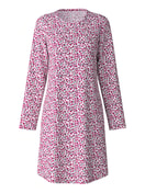 Long-sleeved nightdress, length 95 cm