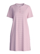 Damen - Kurzarm-Nachthemd, Länge 90 cm aus 100% Baumwolle in Rosa, Gestreift aus Serie Striped Dreams von CALIDA