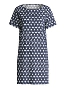 Femme - Chemise de nuit à manches courtes en 100% coton de couleur Bleu, À motifs, de la série Daylight Dreams de CALIDA