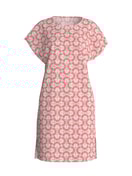 Women - Short-sleeved nightdress, length 95 cm made of 100% Cotton in Red, Patterned, from the Cotton Special series by CALIDA