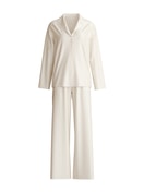 Donna - Pigiama con bottoni in Modal di colore Beige, A righe, della serie Striped Dreams di CALIDA
