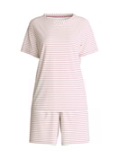 Damen - Kurz-Pyjama aus 100% Baumwolle in Violett, Gestreift aus Serie Nightwear Xtra von CALIDA