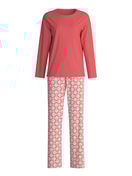 Women - Pyjamas, long made of 100% Cotton in Red, Patterned, from the Cotton Special series by CALIDA