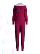 Femme - Pyjama avec bords élastiques en 100% coton de couleur Rose, Unicolore, de la série Soulmate de CALIDA
