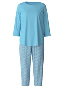 Pyjama 3/4 blue topaz