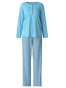 Pyjama, lang blue topaz