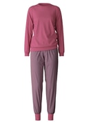 Pyjama with cuff red violet