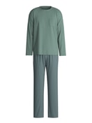 Herren - Pyjama, lang aus 100% Baumwolle in Grün, Gemustert aus Serie Relax Comfy 3 von CALIDA