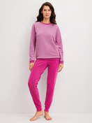 Women model is wearing  made of Cotton in Pink, Striped from the Soft Dreams series by CALIDA, Front view