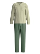 Men - Pyjamas, long made of Cotton in Green, Unicoloured, from the Relax Superlight series by CALIDA