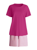 Women - Short pyjama made of 100% Cotton in Red, Patterned, from the Cotton Special series by CALIDA