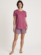 Pyjama court red violet