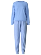 Pyjama with cuff hydrangea blue