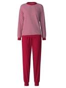 Frottee Bündchen-Pyjama rio red