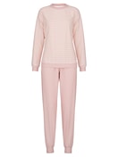 Pyjama avec bords élastiques en éponge peach rose