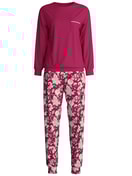Femme - Pyjama avec bords élastiques en 100% coton de couleur Violet, Floral, de la série Sweet Dreams de CALIDA