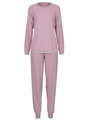 Bündchen-Pyjama mauve shadow