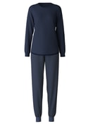 Bündchen-Pyjama peacoat blue