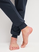Men model is wearing  made of 100% Cotton in Blue, Unicoloured from the Relax Cosy Vibes 3 series by CALIDA, Detail