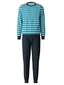 Pyjama with cuff bright blue