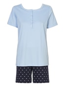 Kurz-Pyjama dark lapis blue