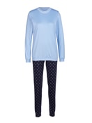 Bündchen-Pyjama dark lapis blue