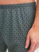 Men model is wearing Short pyjama made of 100% Cotton in Green, Patterned from the Cotton Special series by CALIDA, Detail