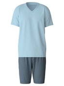 Pyjama court aquamarine