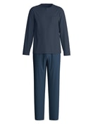 Herren - Pyjama, lang aus 100% Baumwolle in Blau, Gemustert aus Serie Relax Selected 2 von CALIDA