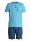 Uomo - Pigiama corto in Pima® Cotone di colore Blu, Modello, della serie Relax Superlight di CALIDA