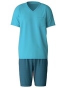 Kurz-Pyjama bright blue