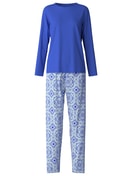 Pyjama, lang dazzling blue