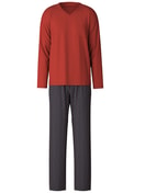 Pyjama, lang ochre red