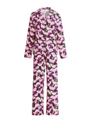 Women - Button-Up Pyjama made of 100% Cotton in Pink, Floral, from the Autumn Dreams series by CALIDA