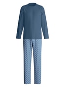 Herren - Pyjama, lang aus 100% Baumwolle in Blau, Kariert aus Serie Relax Streamline 2 von CALIDA