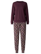 Cuffed pyjamas port royal red