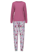 Cuffed pyjamas red violet