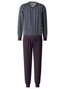 Pyjama with cuff plum