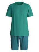 Men - Short pyjama made of 100% Cotton in Green, Patterned, from the Relax Imprint 3 series by CALIDA