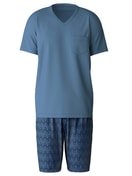 Kurz-Pyjama coronet blue