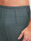 Men model is wearing Pyjamas, long made of 100% Cotton in Green, Patterned from the Cotton Special series by CALIDA, Detail