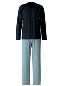 Pyjama, lang dolphin blue