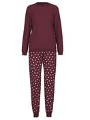 Pyjama with cuff english red