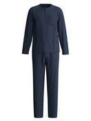 Herren - Pyjama, lang aus 100% Baumwolle in Blau, Gemustert aus Serie EDITION 85 von CALIDA