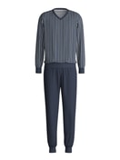 Pyjama with cuff saphir blue