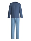 Herren - Pyjama lang aus 100% Baumwolle in Blau, Gemustert aus Serie Cotton Special von CALIDA